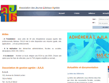 Tablet Screenshot of ajla-asso.com